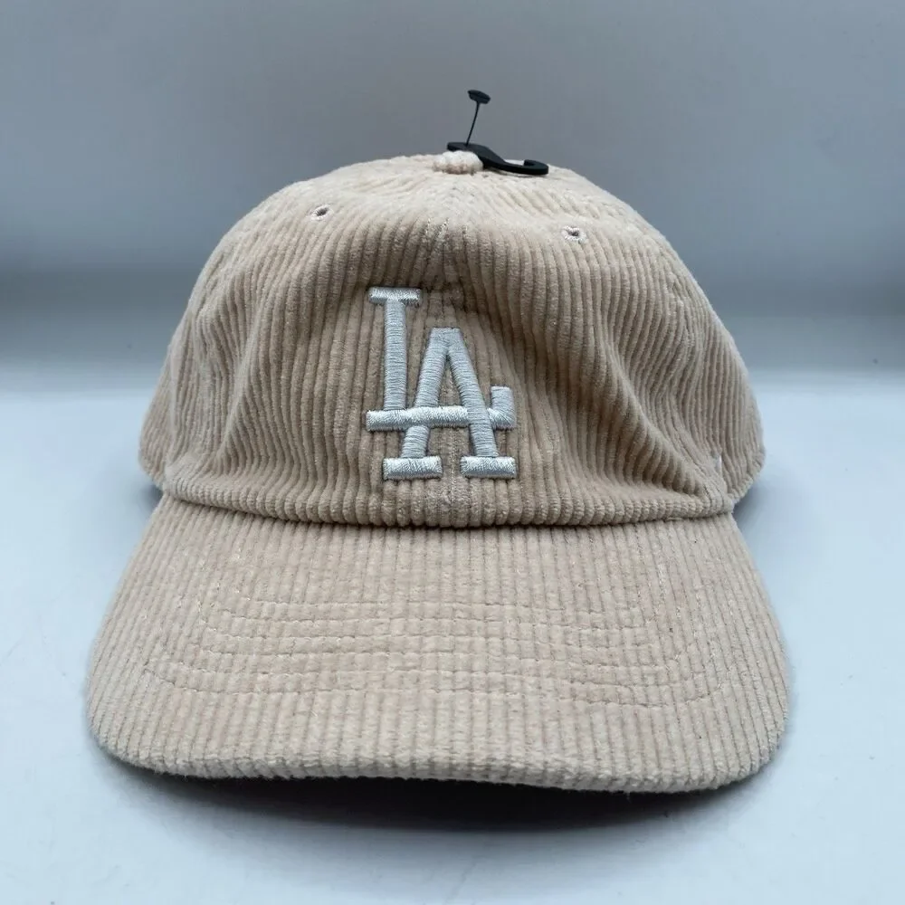 Los Angeles Dodgers Hat 47 Brand Pink Corduroy Clean Up Baseball OSFA MLB NWT
